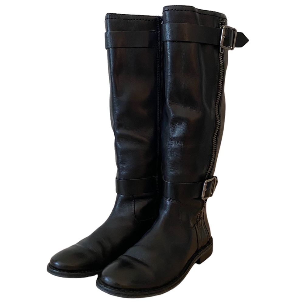 Marc Fisher • Tall Medium Calf Zip-Up Keyon Boots • Black